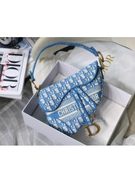 Replica Dior SADDLE BAG CANVAS M0446 blue Tl8288Hd81