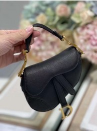 Replica DIOR SADDLE BAG mini Goatskin C8160 black Tl8493TN94