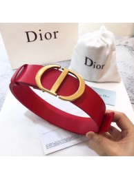 Replica Fashion Dior Calf Leather Belt Wide with 40mm 5362 red Tl11081yI43