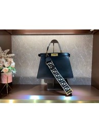 Replica Fashion FENDI PEEKABOO ISEEU Medium Original Leather Bag F1688 Black Tl12883HM85