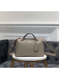 Replica FENDI BY THE WAY REGULAR Small multicoloured leather Boston bag 8BL1245 grey Tl13143Ix66