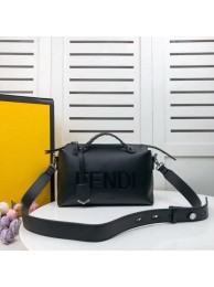 Replica FENDI MEDIUM BY THE WAY leather Boston bag 8BL146A BLACK Tl12979Yn66