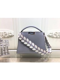 Replica Fendi Peekaboo Bags Original Leather F3659 Grey Tl13243EO56