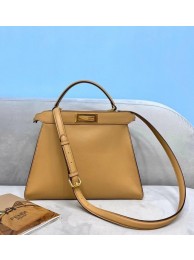 Replica Fendi PEEKABOO ISEEU MEDIUM leather bag 70193 apricot Tl12996sA83