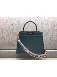 Replica Fendi Peekaboo Small Bag Calfskin Leather FD26796 Green Tl13229UD97