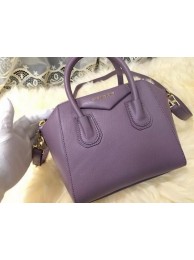 Replica Givenchy mini Antigona Bag Goat Leather G1900 Purple Tl18298ij65