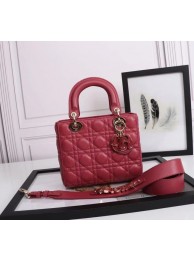 Replica LADY DIOR MY ABCDIOR BAG Cannage Lambskin M0538E red Tl8336ec82