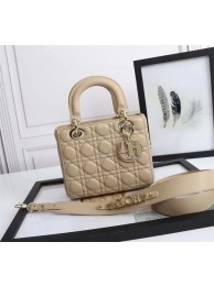 Replica LADY DIOR MY ABCDIOR BAG Cannage Lambskin M0538O apricot Tl8330HB48