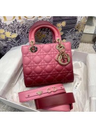 Replica LADY DIOR MY ABCDIOR BAG Strawberry Pink Gradient Cannage Lambskin M0538OS Tl8789iF91