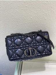 Replica LARGE DIOR CARO BAG Gradient Cannage Lambskin M9243E black Tl8461cK54