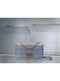 Replica LARGE DIOR CARO BAG Soft Cannage Calfskin M9243U sky blue Tl8763Ix66