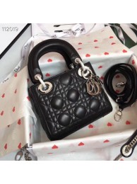 Replica MINI LADY DIOR-TAS VAN LAMSLEER CAL44500 black Tl9237it96