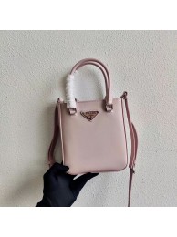 Replica Top Prada Small brushed leather tote 1AD331 pink Tl5972Cq58