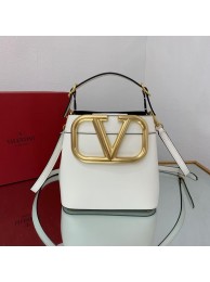 Replica VALENTINO calf leather handbag V0754 white Tl19393ij65