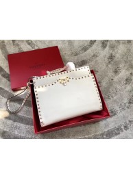 Replica VALENTINO Candy Rockstud quilted leather shoulder bag 0650L white Tl19691Ac56