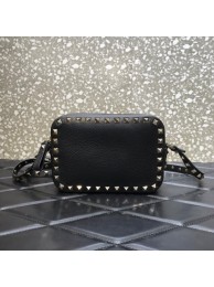 Replica VALENTINO GARAVANI Calf leather bag 7719 black Tl19224ls37