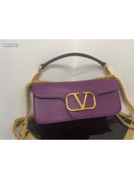 Replica VALENTINO GARAVANI Loco Calf leather bag 2B0K30 purple Tl19280HB48