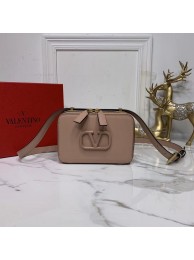 Replica VALENTINO Origianl leather shoulder bag V0020 Nude Tl19549Yn66