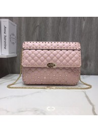 Replica VALENTINO Quilted leather shoulder bag 96593 pink Tl19625DY71