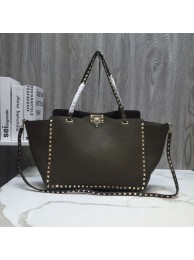 Replica VALENTINO Rockstud large tote 0973 Khaki Tl19640aG44