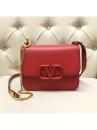 Replica VALENTINO VLOCK Origianl leather shoulder bag 0906 red Tl19462AP18