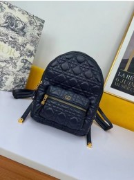 SMALL DIOR BACKPACK Cannage Lambskin M9222U dark blue Tl8563Tk78