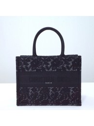 SMALL DIOR BOOK TOTE Embroidery C1287-35 black Tl8201DV39