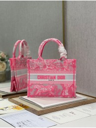 SMALL DIOR BOOK TOTE pink Toile de Jouy Reverse Embroidery M1265ZRGO Tl8168hI90