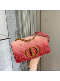 SMALL DIOR CARO BAG Pink Gradient Cannage Lambskin M9241 Tl8645Kd37