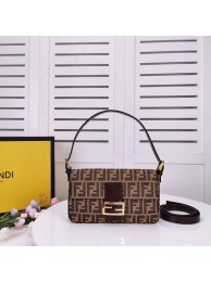 Top FENDI BAGUETTE fabric bag 8BR011 Coffee Tl13051eo14