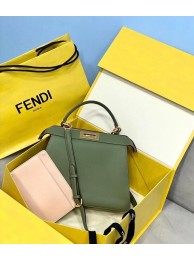 Top Fendi PEEKABOO ISEEU MEDIUM leather bag 70193 green Tl12997lE56