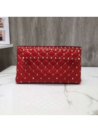 Top VALENTINO leather clutch 0125 red Tl19621eo14