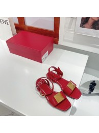 Valentino Flat Sandals Shoes W17319163 Red Shoes Tl20586TP23