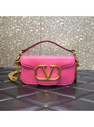 VALENTINO GARAVANI MINI LOCO Calf leather Shoulder Bag 1W2B0K rose Tl19255dV68