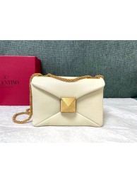 VALENTINO GARAVANI One Stud Sheepskin Shoulder Bag XW0B0K21 white Tl19264fj51