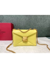 VALENTINO GARAVANI One Stud Sheepskin Shoulder Bag XW0B0K21 yellow Tl19267TL77