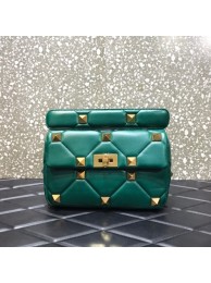 VALENTINO GARAVANI Roman Stud Napa sheepskin leather 1189S green Tl19317xh67