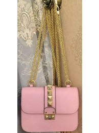 Valentino Garavani Shoulder Bag Calfskin Leather VO817 Light Pink Tl19765vj67