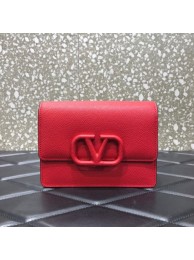 VALENTINO GARAVANI Stud Sign Grained Calfskin mini Shoulder Bag 0690 red Tl19298Ri95