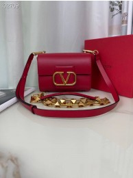 VALENTINO GARAVANI Stud Sign Grained Calfskin Shoulder Bag V0196 red Tl19359MB38