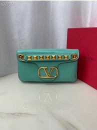 VALENTINO GARAVANI Stud Sign nappa Shoulder Bag NL098 sky blue Tl19355lk46