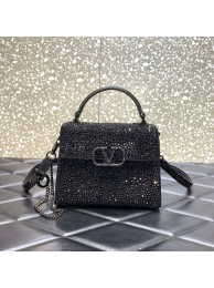 VALENTINO GARAVANI VSLING Shiny diamond Mini totebag XW2B0G9 Black Tl19230Kd37