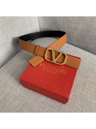 Valentino Leather Belt wide 4.0CM 3598 brown Tl20772np57