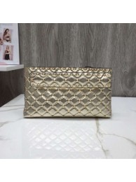 VALENTINO leather clutch 0125 gold Tl19620dV68