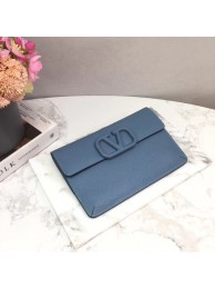 VALENTINO Origianl leather 065 Clutch bag blue Tl19470lu18