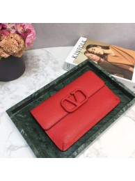 VALENTINO Origianl leather 065 Clutch bag red Tl19471uT54