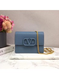 VALENTINO Origianl leather 069 Chain bag blue Tl19464Oj66