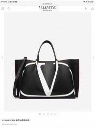 VALENTINO Origianl leather tote 9055 black Tl19489HB29