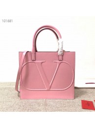 VALENTINO Origianl leather tote V2021 pink Tl19423ta99