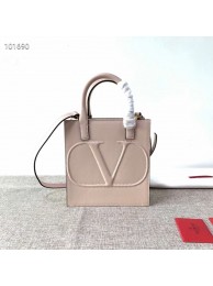 VALENTINO Origianl leather tote V2022 light pink Tl19416EW67